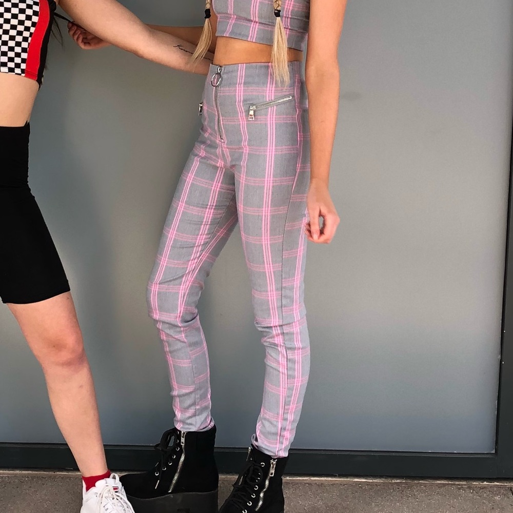 Tiger mist plaid pants